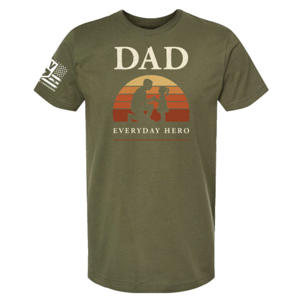 Dad – Everyday Hero Sunset T-Shirt - Image 4