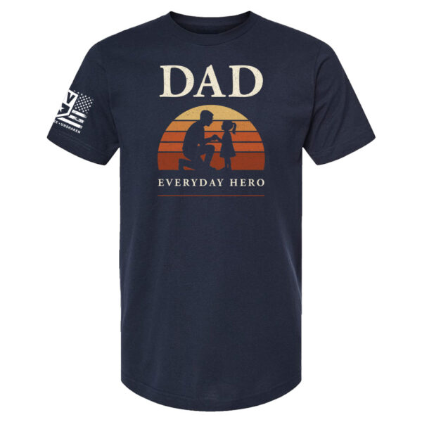Dad – Everyday Hero Sunset T-Shirt - Image 3