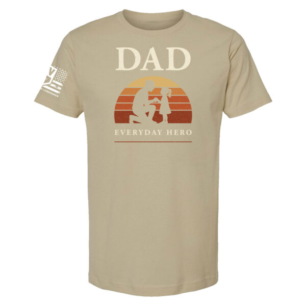 Dad – Everyday Hero Sunset T-Shirt - Image 2