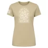 Sand t-shirt with “He Has a Plan, I Have a Purpose” floral arch graphic in white script