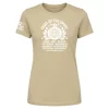 Sand-colored t-shirt with Fruit of the Spirit motif featuring Galatians 5:22-23 and the nine fruits of the Spirit
