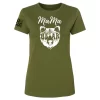 Military green Mama Bear shirt with white graphic and GV sleeve insignia