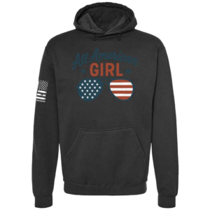 All-American Girl Hoodie – Patriotic Pride