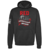 RED Remember Everyone Deployed patriotic hoodie in black by Genuine Valor