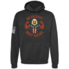 No Excuses Only Gains eagle strength hoodie in black by Genuine Valor