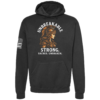 Unbreakable warrior strength hoodie in black by Genuine Valor