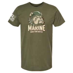 Alternative view of Marine Built for Battle TShirt