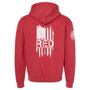 Alternative view of RED Hoodie – Remember Everyone Deployed