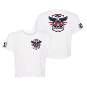 USA Kickboxing Eagle Crop Top