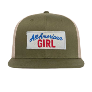 All American Girl White Patch Hat