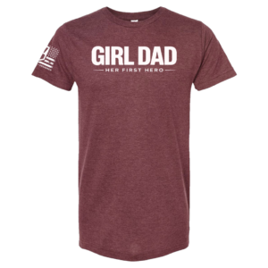 Girl Dad Her First Hero Tee