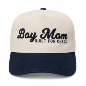 Boy Mom Cream and Black