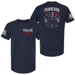 Alternative view of Fearless Fireman Tee