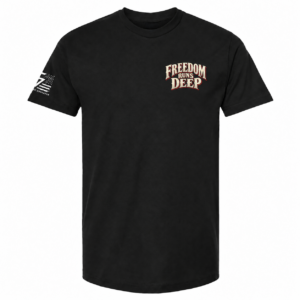 Alternative view of Freedom Runs Deep Tee